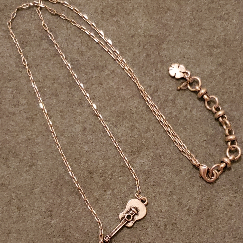 Lucky Brand Sideways Guitar Necklace